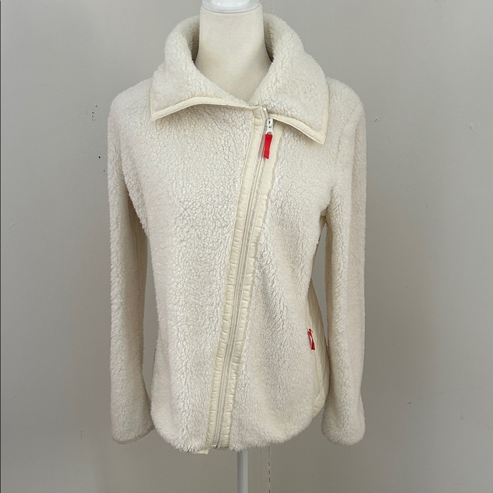 Talbots Cream Teddy Jacket sz M